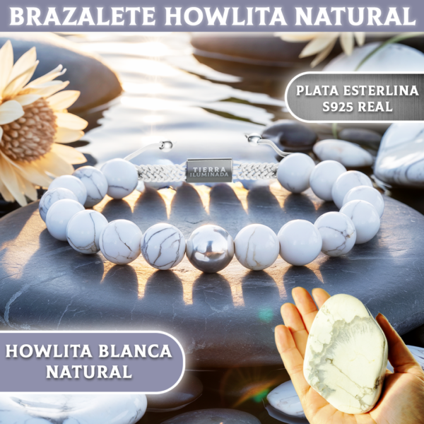 Brazalete Howlita Natural
